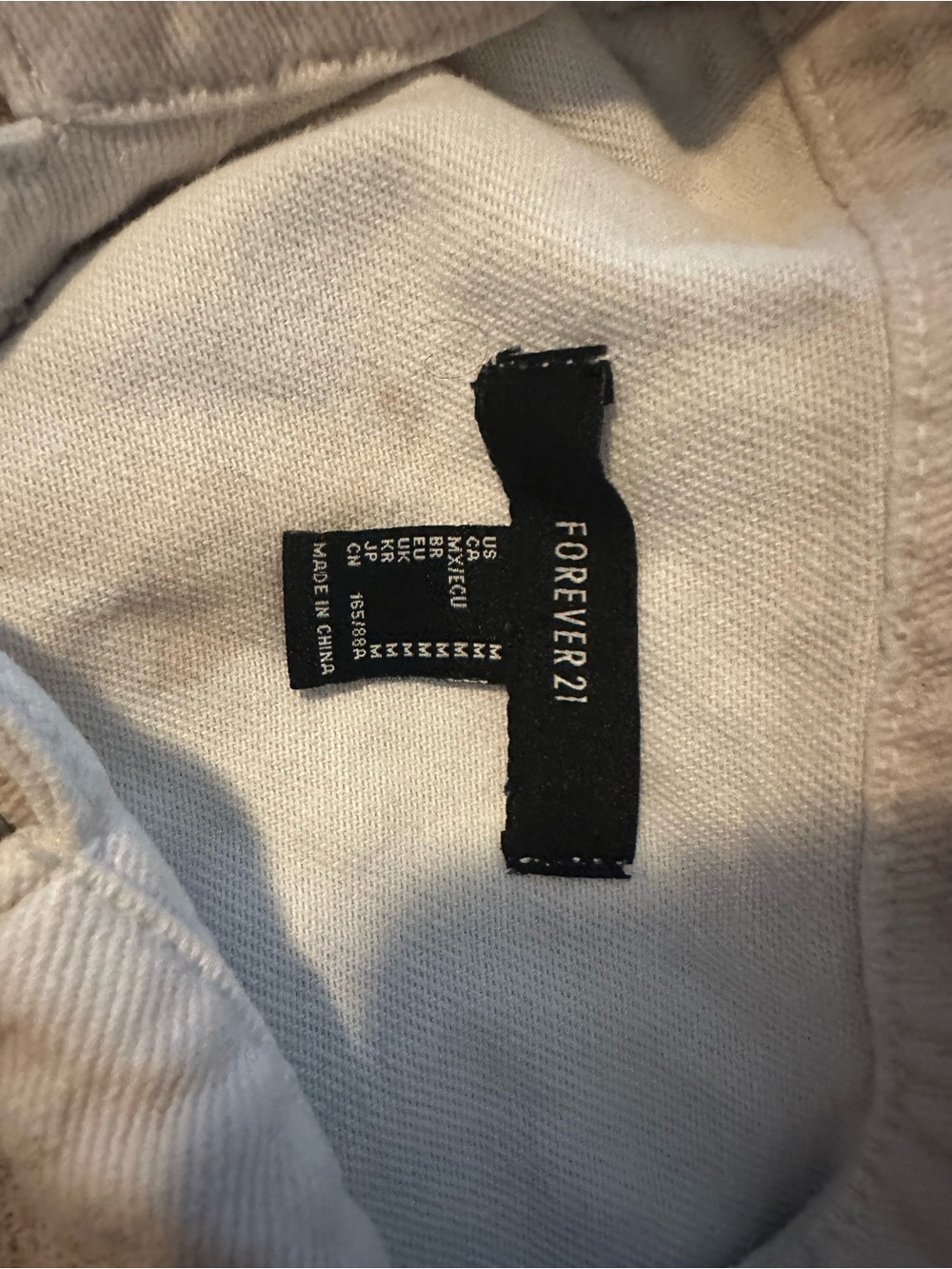 Forever 21 Beige/Cream Ribbed Knit Top